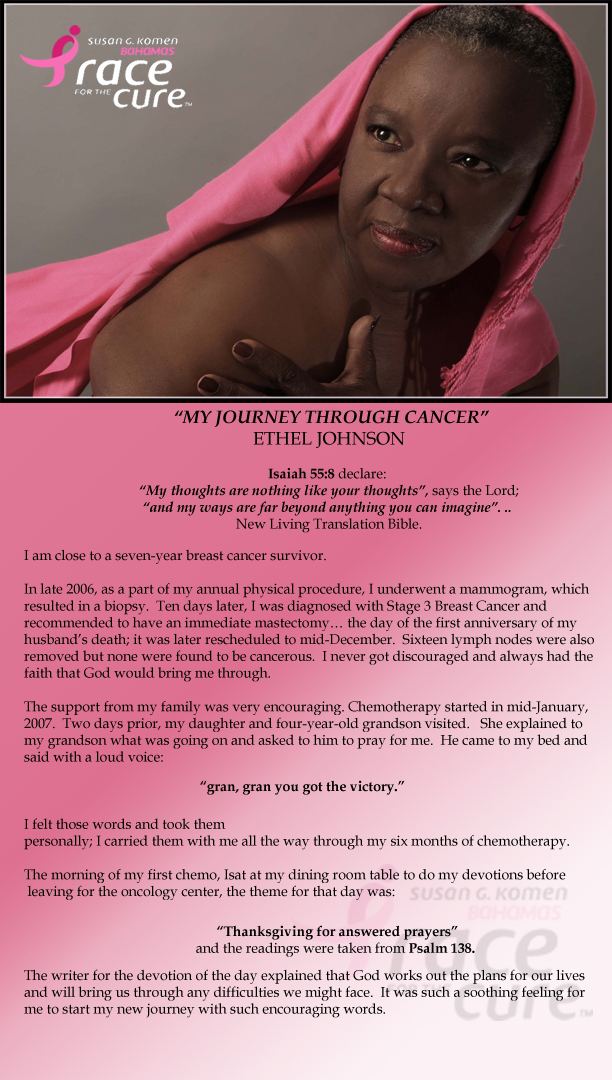 Ethel Johnson Komen Bahamas Survivor Stories Ethel Johnson