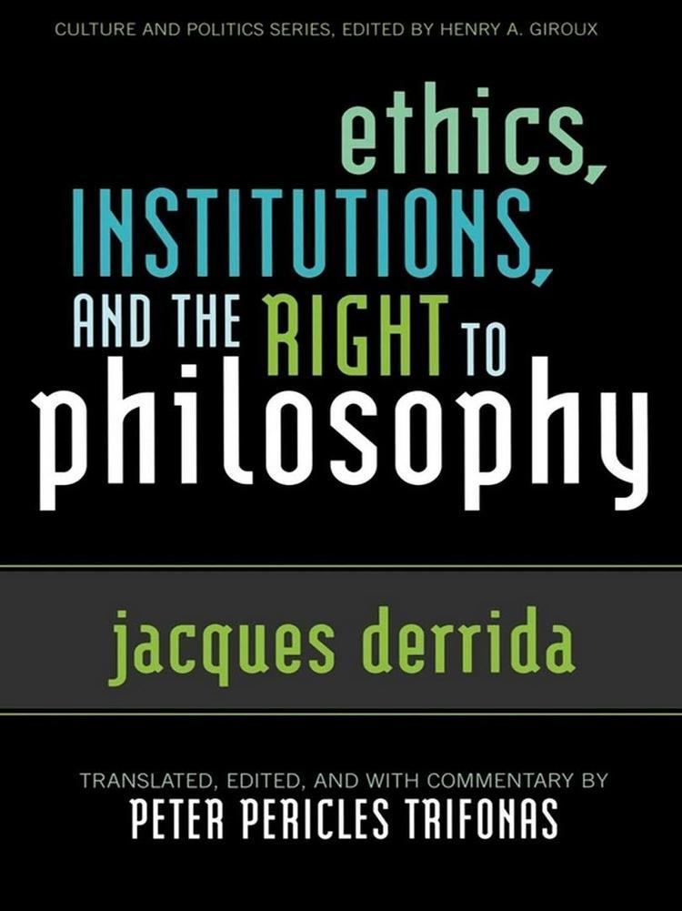 Ethics, Institutions, and the Right to Philosophy t3gstaticcomimagesqtbnANd9GcR5MB1YaL3LG87L2