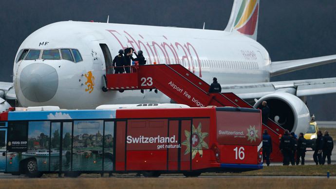 Ethiopian Airlines Flight 702 Copilot hijacks Ethiopian plane lands in Geneva to ask for asylum