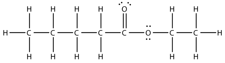 Ethyl pentanoate ethylpentanoatelewis2png