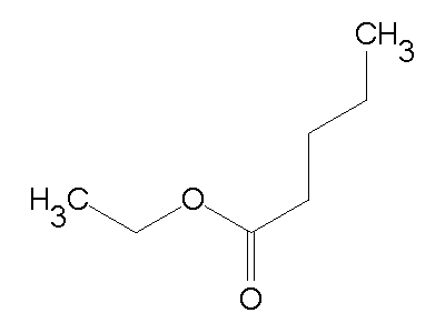 Ethyl pentanoate ethyl pentanoate C7H14O2 ChemSynthesis
