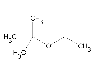 Ethyl tert-butyl ether tertbutyl ethyl ether C6H14O ChemSynthesis