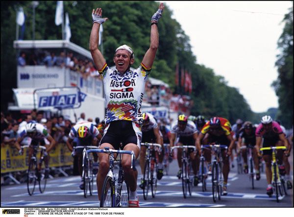 Etienne De Wilde 1989 Tour de France stage seven De Wilde wins sprint