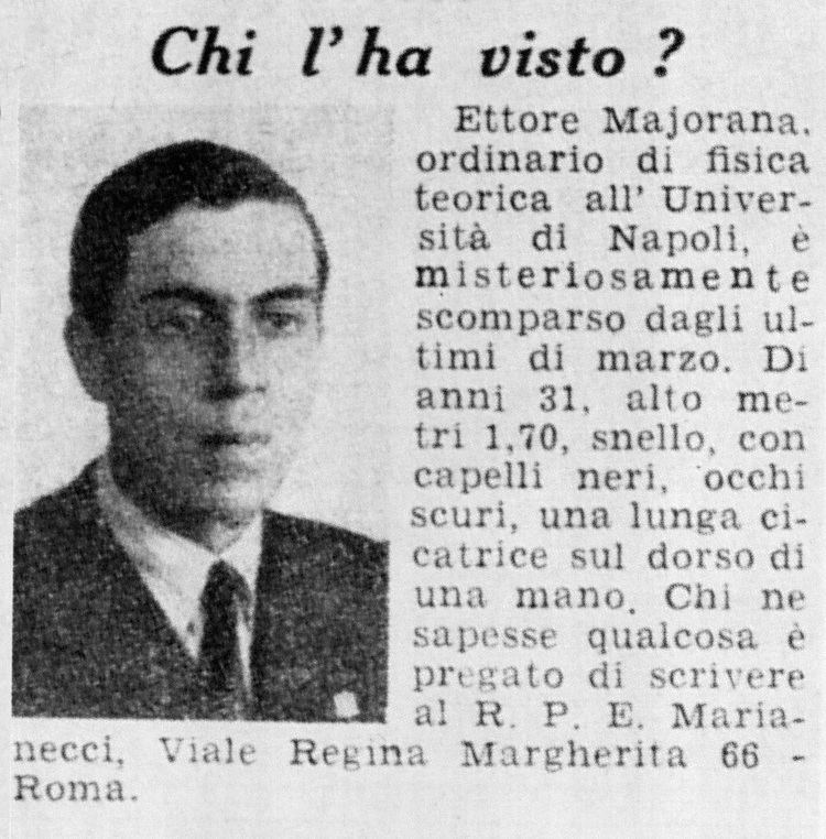 Ettore Majorana Ettore Majorana Wikipedia