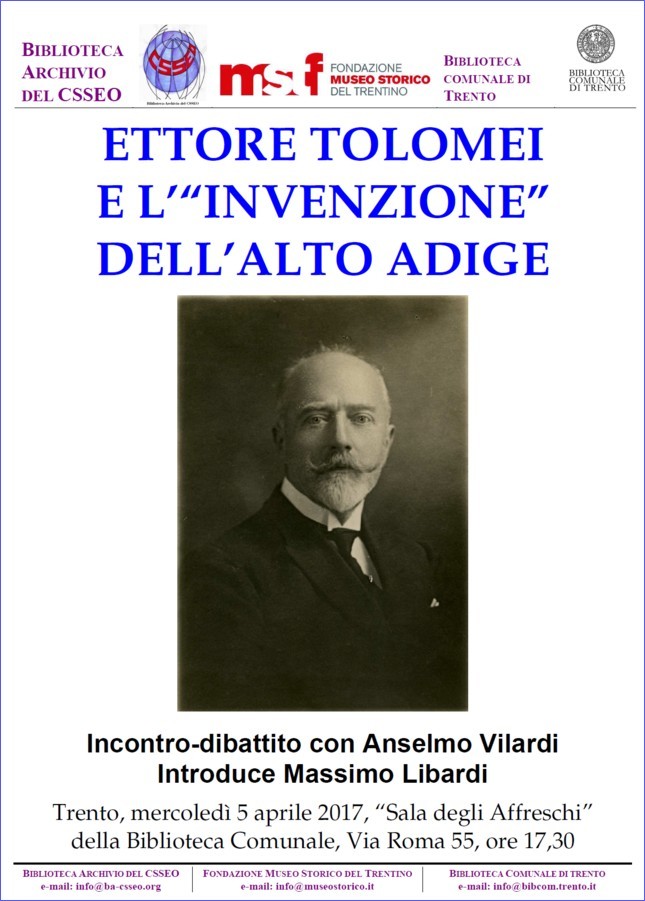 Ettore Tolomei wwwladigettoit Ettore Tolomei e linvenzione dellAlto Adige
