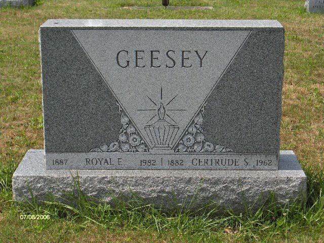 Eugene Geesey Royal Eugene Geesey 1887 1982 Find A Grave Memorial