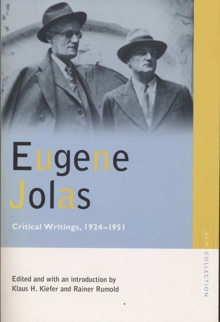Eugene Jolas Eugene Jolas Northwestern University Press