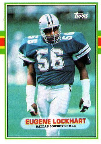Eugene Lockhart DALLAS COWBOYS Eugene Lockhart 388 TOPPS 1989 NFL American