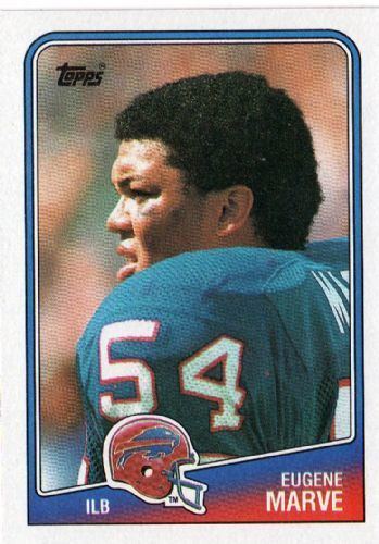 Eugene Marve BUFFALO BILLS Eugene Marve 229 TOPPS NFL 1988 American Football Card