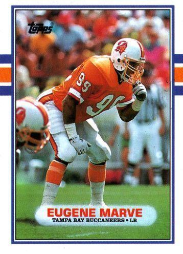 Eugene Marve TAMPA BAY BUCCANEERS Eugene Marve 335 TOPPS 1989 NFL American