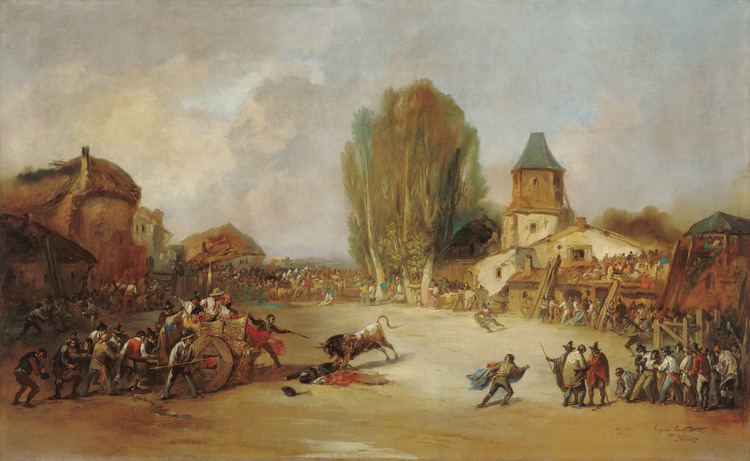 Eugenio Lucas Velázquez FileEugenio Lucas Velzquez Goring at a Village Bullfightjpg