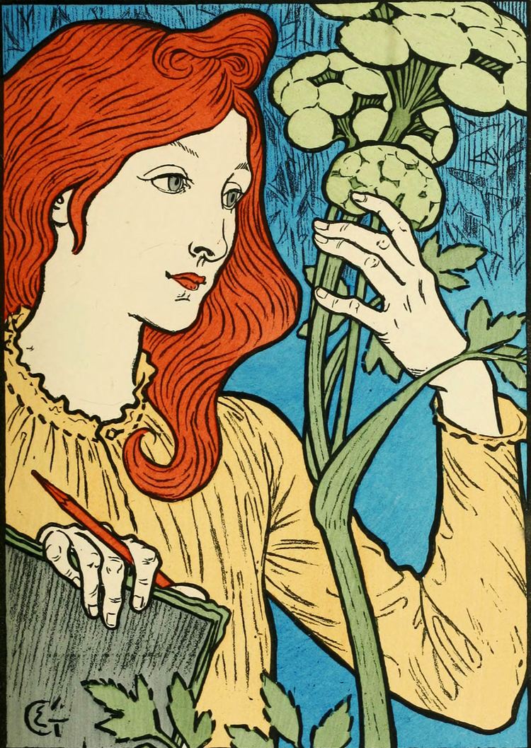 Eugène Grasset Eugene Grasset Poster with Blue Background