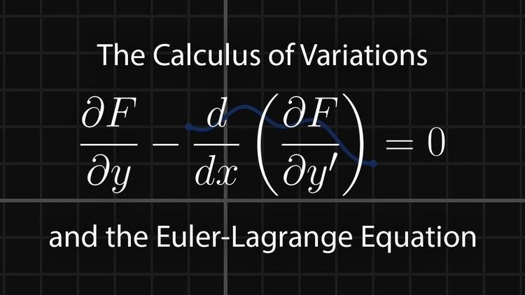 The Calculus of Variations and the Euler-Lagrange Equation - YouTube