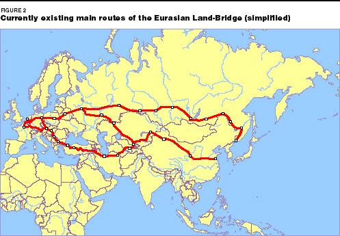 Eurasian Land Bridge Eurasian LandBridge Map