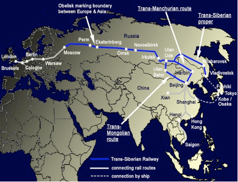 Eurasian Land Bridge The history of building the TransSiberian lines