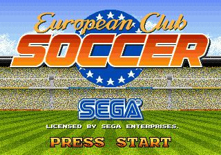 European Club Soccer European Club Soccer Europe ROM lt Genesis ROMs Emuparadise