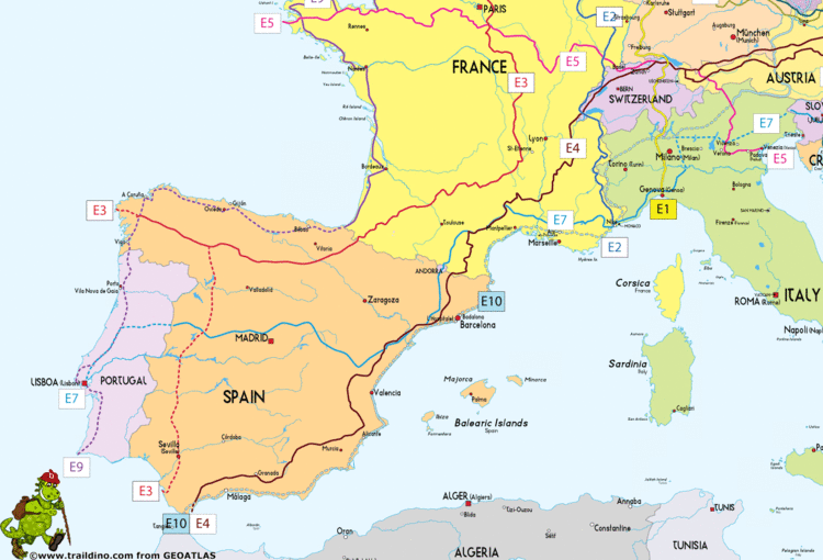 European long-distance paths European Trails