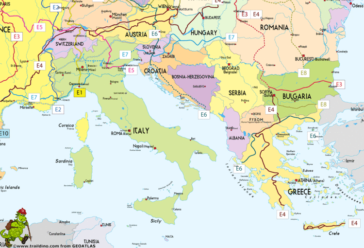 European long-distance paths Europese Paden