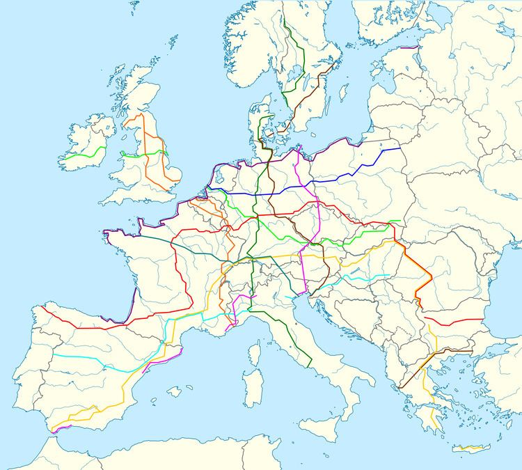 European long-distance paths FileEuropean longdistance pathssvg Wikimedia Commons
