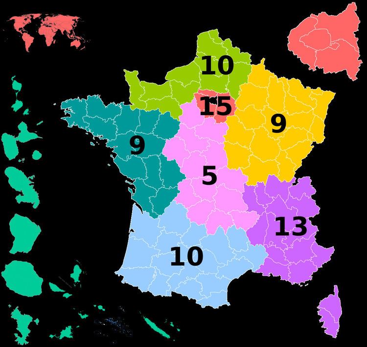 European Parliament constituencies in France