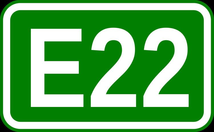 European route E22 in Sweden