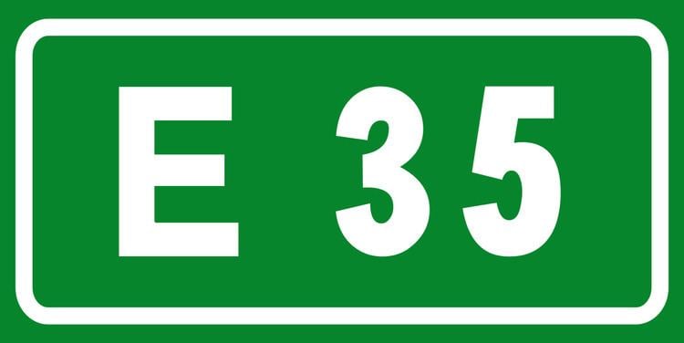 European route E35 in Italy
