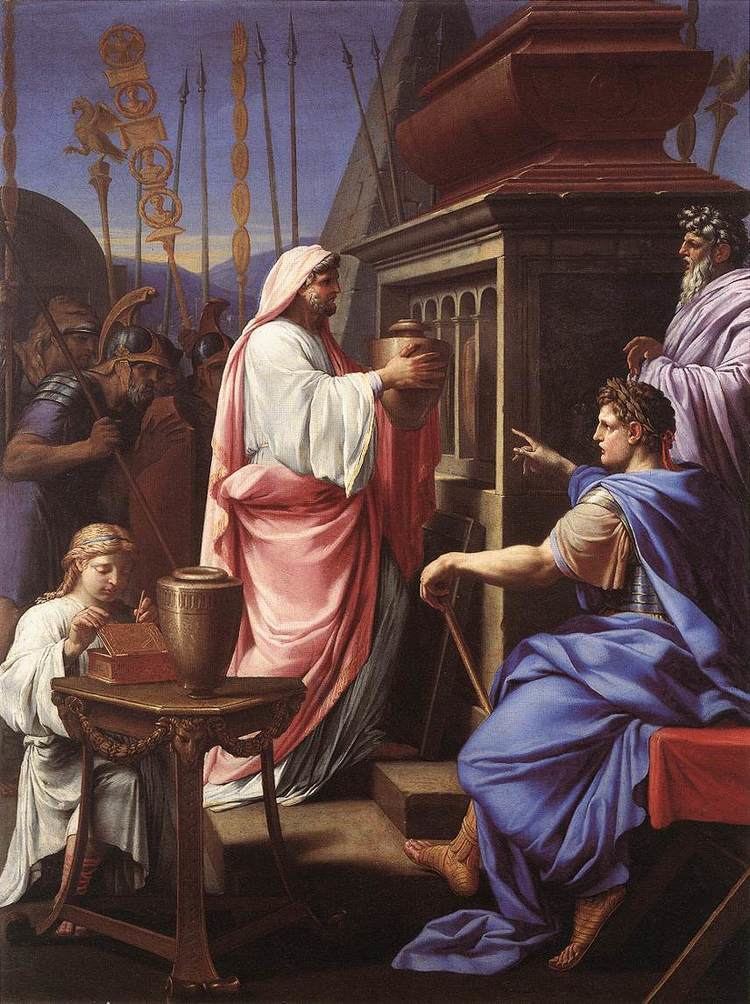 Eustache Le Sueur Caligula Depositing the Ashes of his Mother and Brother in