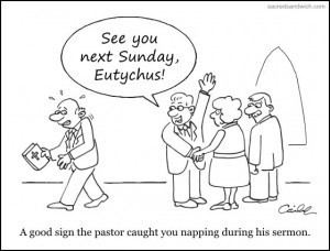 Eutychus Eutychus the first young victim of organized religion