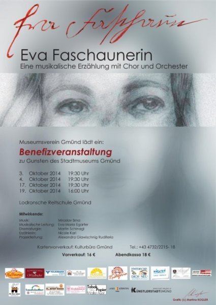 Eva Faschaunerin Benefizveranstalung Musikalische Erzhlung Eva Faschaunerin