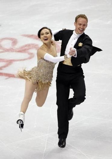 Evan Bates Ice dancers Madison Chock and Evan Bates in second after short dance