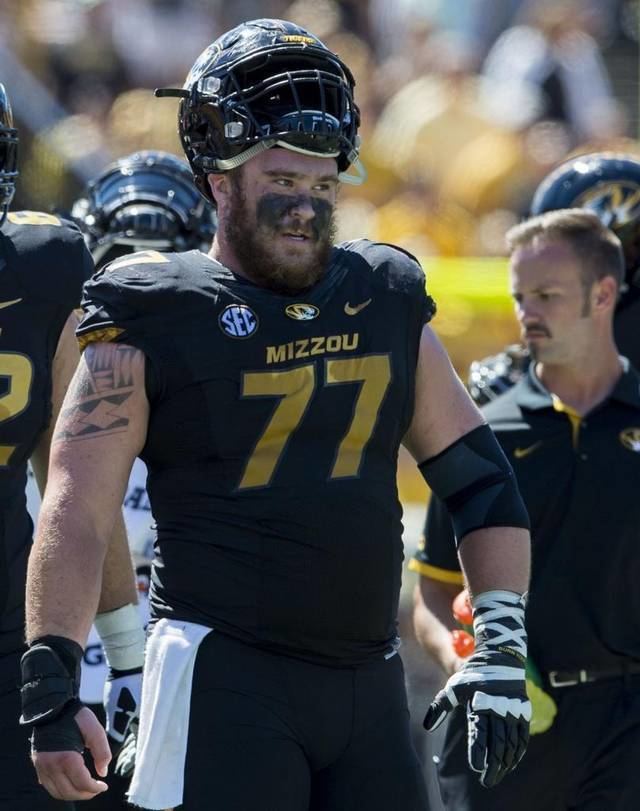 Evan Boehm Missouri39s Evan Boehm etches his name in football program annals