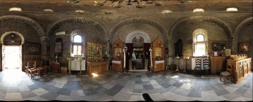 Evangelistria Monastery, Skiathos The Ante Room in the Chapel at Evangelistria Monastery Skiathos Greece