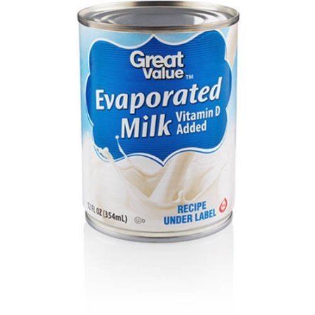 Evaporated milk Great Value Evaporated Milk 12 Oz Walmartcom