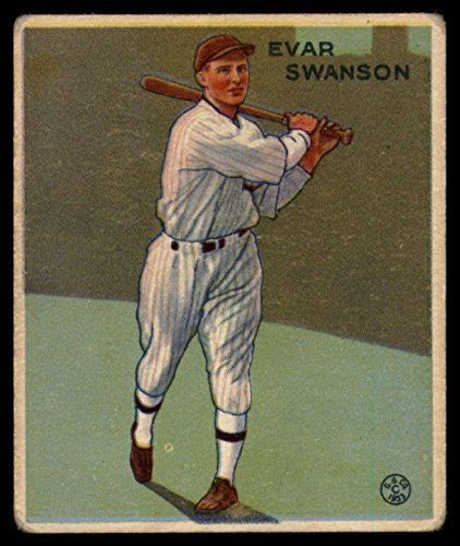 Evar Swanson Amazoncom Baseball MLB 1933 Goudey 195 Evar Swanson EX Excellent