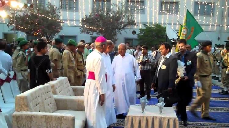 Evarist Pinto Evarist Pinto Archbishop of Karachi is given a guard of honour by
