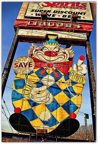 Evil Clown of Middletown evil clown of Middletown aka Scary Liquor Clown Flickr