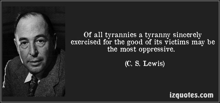 Evil Empire: A Talk by Chalmers Johnson movie scenes  Of all tyrannies a tyranny sincerely exercised for the good of its victims may be the most oppressive It may be better to live under robber barons than 