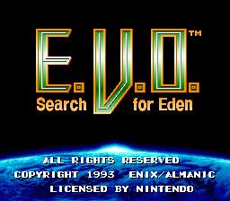 E.V.O.: Search for Eden EVO Search for Eden USA ROM lt SNES ROMs Emuparadise