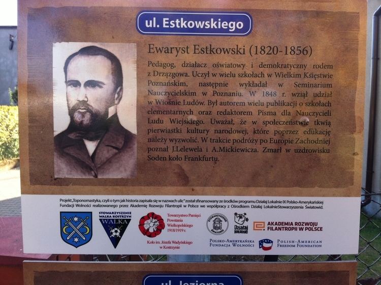 Ewaryst Estkowski ul Ewarysta Estkowskiego Ulice TOPONOMASTYKA Historia ktra