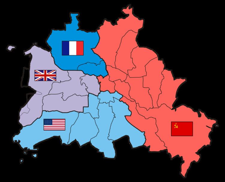 Exclaves of West Berlin in East Germany