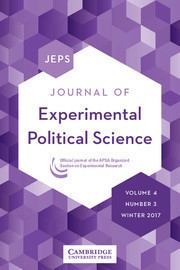 Experimental political science httpsstaticcambridgeorgcoversXPS000jour