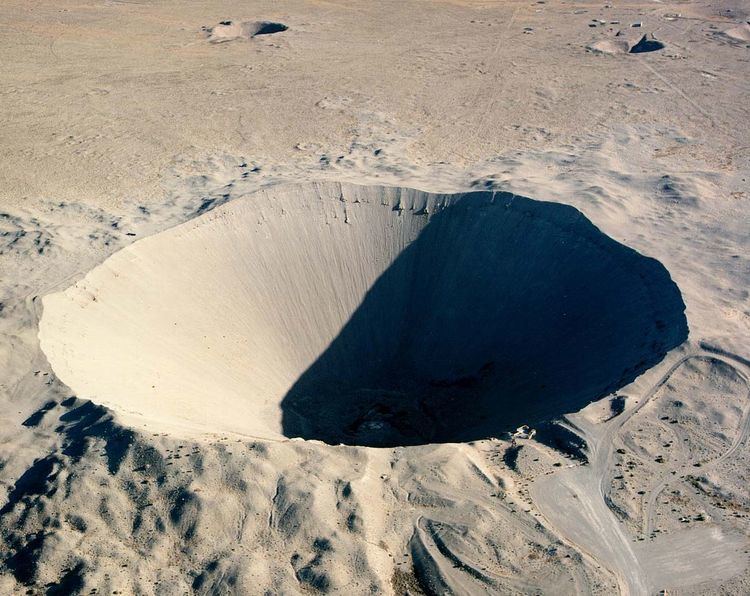 Explosion crater