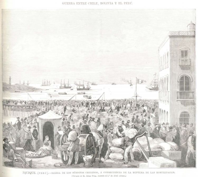 Expulsion of Chileans from Bolivia and Peru in 1879