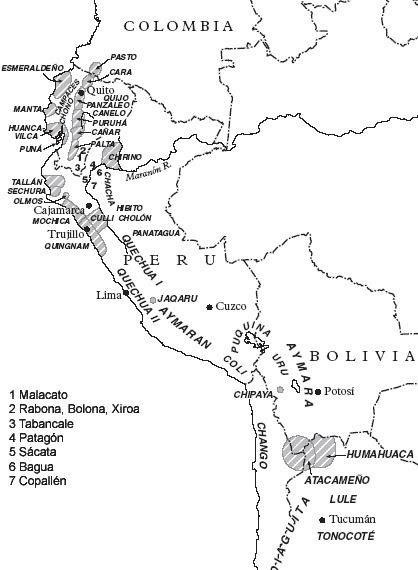 Extinct languages of the Marañón River basin