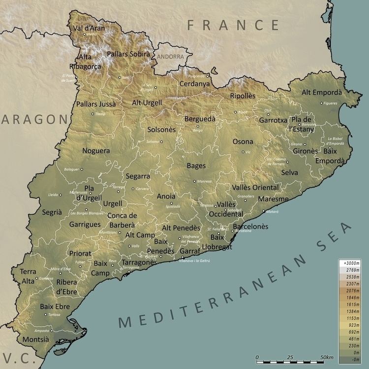 Extreme points of Catalonia