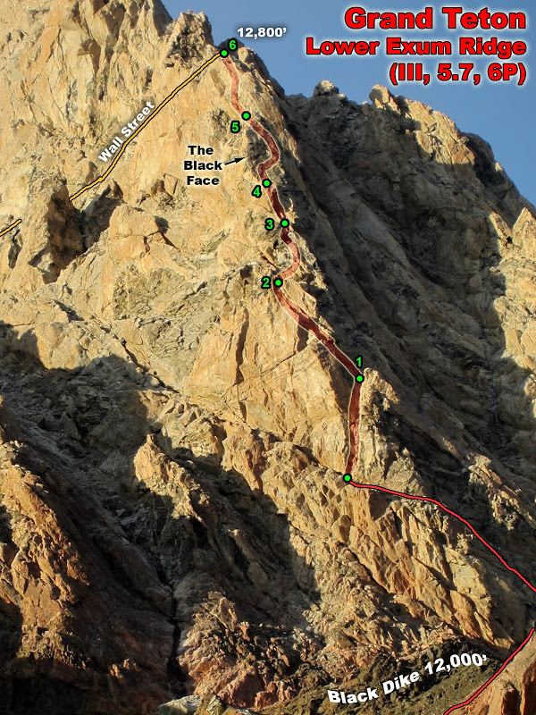 Exum Ridge Complete Exum Ridge of the Grand Teton III 57 Trip Report