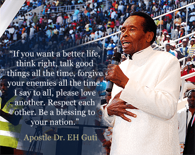 Ezekiel H. Guti Apostle Dr EH Guti39s Jubilee Message Forward in Faith