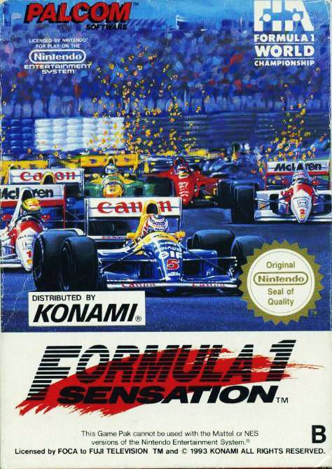F-1 Sensation F1 Sensation Box Shot for NES GameFAQs