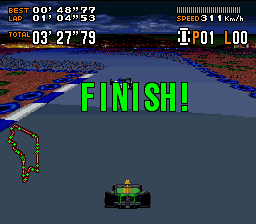 F1 ROC II: Race of Champions Ending for F1ROC II Race of Champions2nd Run Super NES