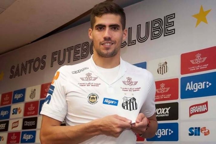 Fabián Noguera Aps trs meses no Santos Noguera estreia com gol e diz 39Estou